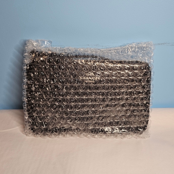 Coach Nolita Shearling Trim Wristlet - Picture 10 of 10